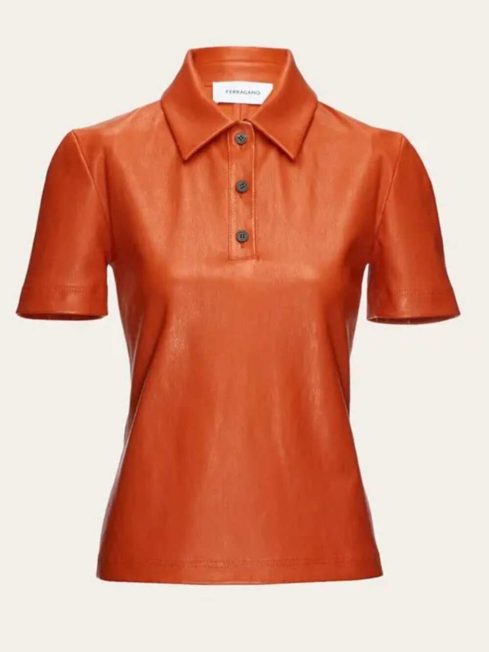 Ferragamo Nappa Polo Shirt